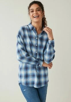 Next CHECK - Hemdbluse - Blue