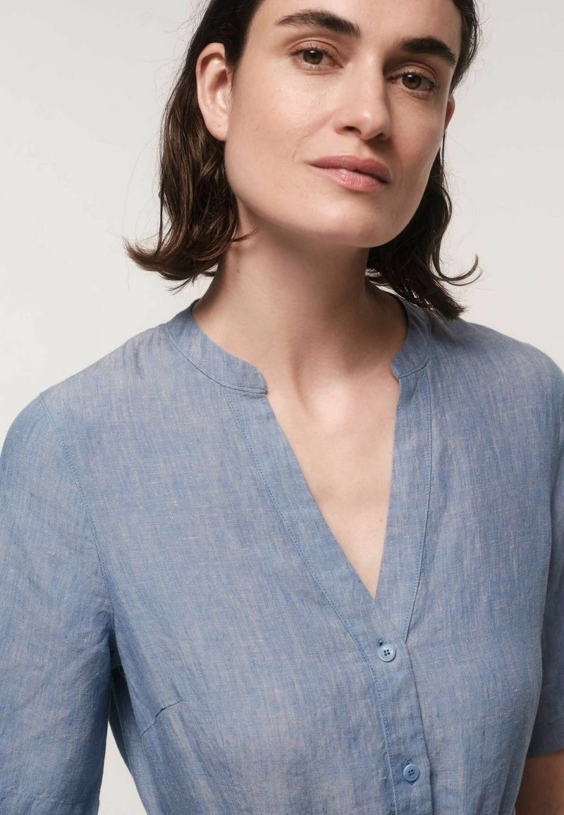 Blusenkleid - Blue Melange 7 Blusenkleid - Blue Melange – Bild 5