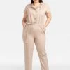 Jumpsuit - Beige -Sommerkleidung Für Damen 46ace8210a1c46ca8c2d3a58a3b8ccef