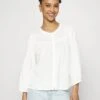 BUTTON FRONT TOP - Bluse - New Off White -Sommerkleidung Für Damen 46eee3366c9747cd88de6803c2d00911
