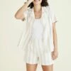 Dockers PULL ON - Shorts - Mona Sahara Khaki Stripe Beige 1 Dockers PULL ON - Shorts - Mona Sahara Khaki Stripe Beige -Sommerkleidung Für Damen 46f1955d46784164b3e5163784bc9a06
