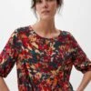 S.Oliver MIT ALLOVERMUSTER - Bluse - Navy -Sommerkleidung Für Damen 4723c8c27a244a6ebb7d3870a9314aeb