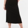 Zizzi WITH SLIT - Bleistiftrock - Black 2 Zizzi WITH SLIT - Bleistiftrock - Black -Sommerkleidung Für Damen 49afebaf966f46f9b023f700dda56c14