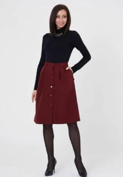 MIDI HIGH WEIST - A-Linien-Rock - Brown 9 MIDI HIGH WEIST - A-Linien-Rock - Brown -Sommerkleidung Für Damen 4b4a2ac1ba404873bab4b43718634b88