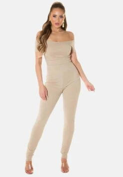 MIT CARMEN AUSSCHNITT - Jumpsuit - Beige -Sommerkleidung Für Damen 4e99532d4b9340919999c50266457823 1