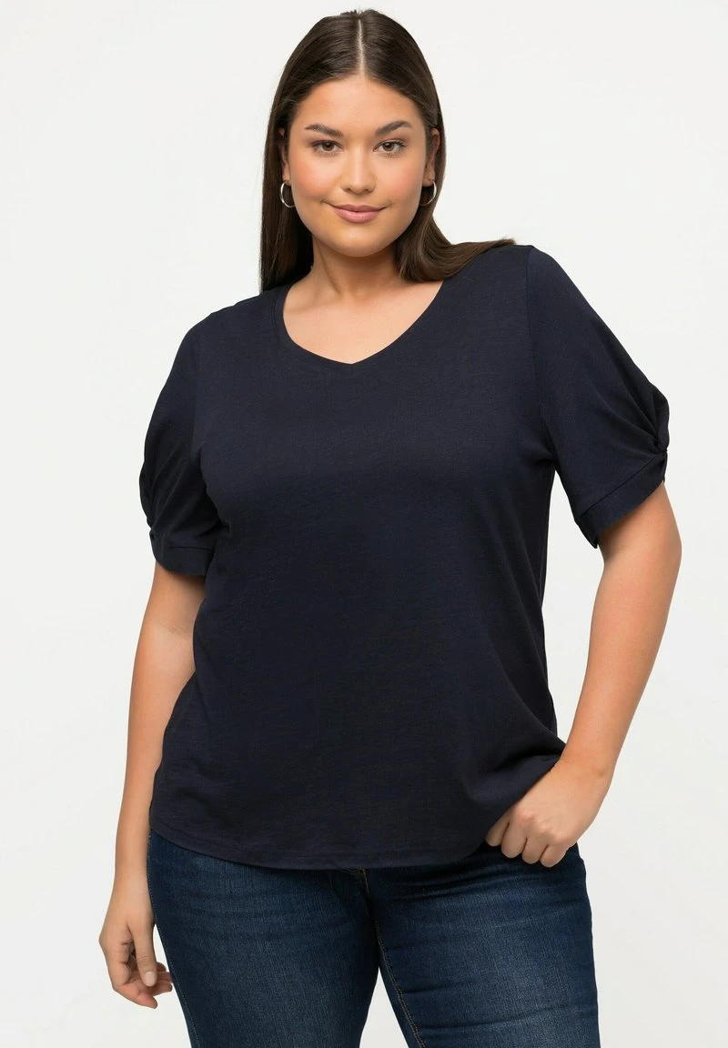 Ulla Popken T-Shirt Basic - Navy Blue 7 Ulla Popken T-Shirt Basic - Navy Blue – Bild 5