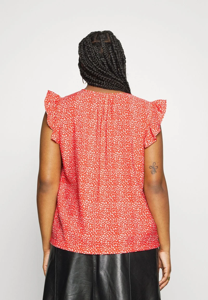 OBJLEONORA SELINE - T-Shirt Print - Hot Coral 5 OBJLEONORA SELINE - T-Shirt Print - Hot Coral – Bild 3