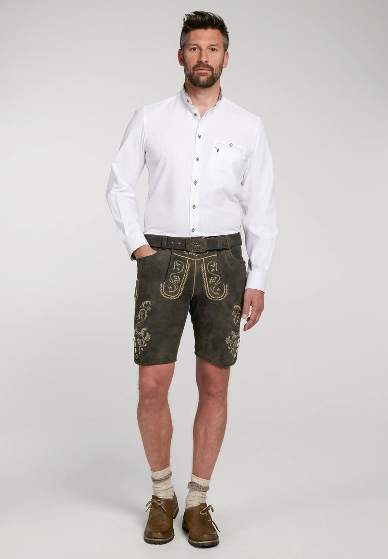 Spieth & Wensky MIT GÜRTELSCHLIESSE - Shorts - Grün 3 Spieth & Wensky MIT GÜRTELSCHLIESSE - Shorts - Grün