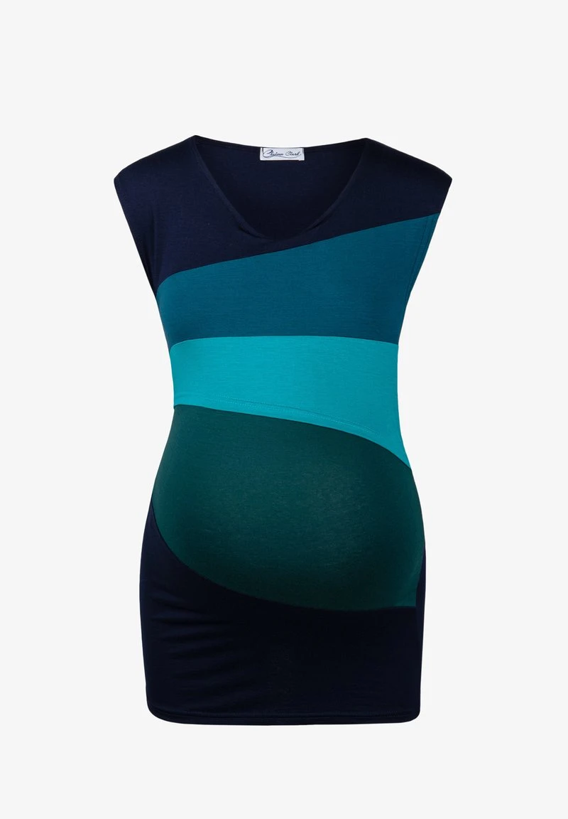 UMSTANDSBLUSE MIT SCHULTERTRÄGERN MIT FÜTTERUNGSMÖGLICHKEIT - Bluse - Dunkelblaue Himbeere 7 UMSTANDSBLUSE MIT SCHULTERTRÄGERN MIT FÜTTERUNGSMÖGLICHKEIT - Bluse - Dunkelblaue Himbeere – Bild 5