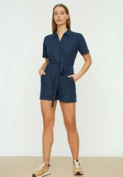 Trendyol Jumpsuit - Navy Blue 10 Trendyol Jumpsuit - Navy Blue -Sommerkleidung Für Damen 56d50cc18ed24d4bbdfb743c4917c9bf