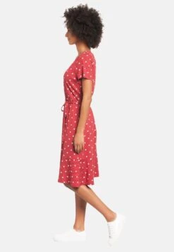 MARIA - Freizeitkleid - Rot Allover 10 MARIA - Freizeitkleid - Rot Allover -Sommerkleidung Für Damen 56f1470c66eb4904a692a4d2ab8bdf92