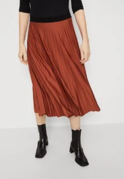 ESPRIT PLISSEE SKIRT - Faltenrock - Rust Brown -Sommerkleidung Für Damen 58eb69fb287b453f833bedd86d78c4b1