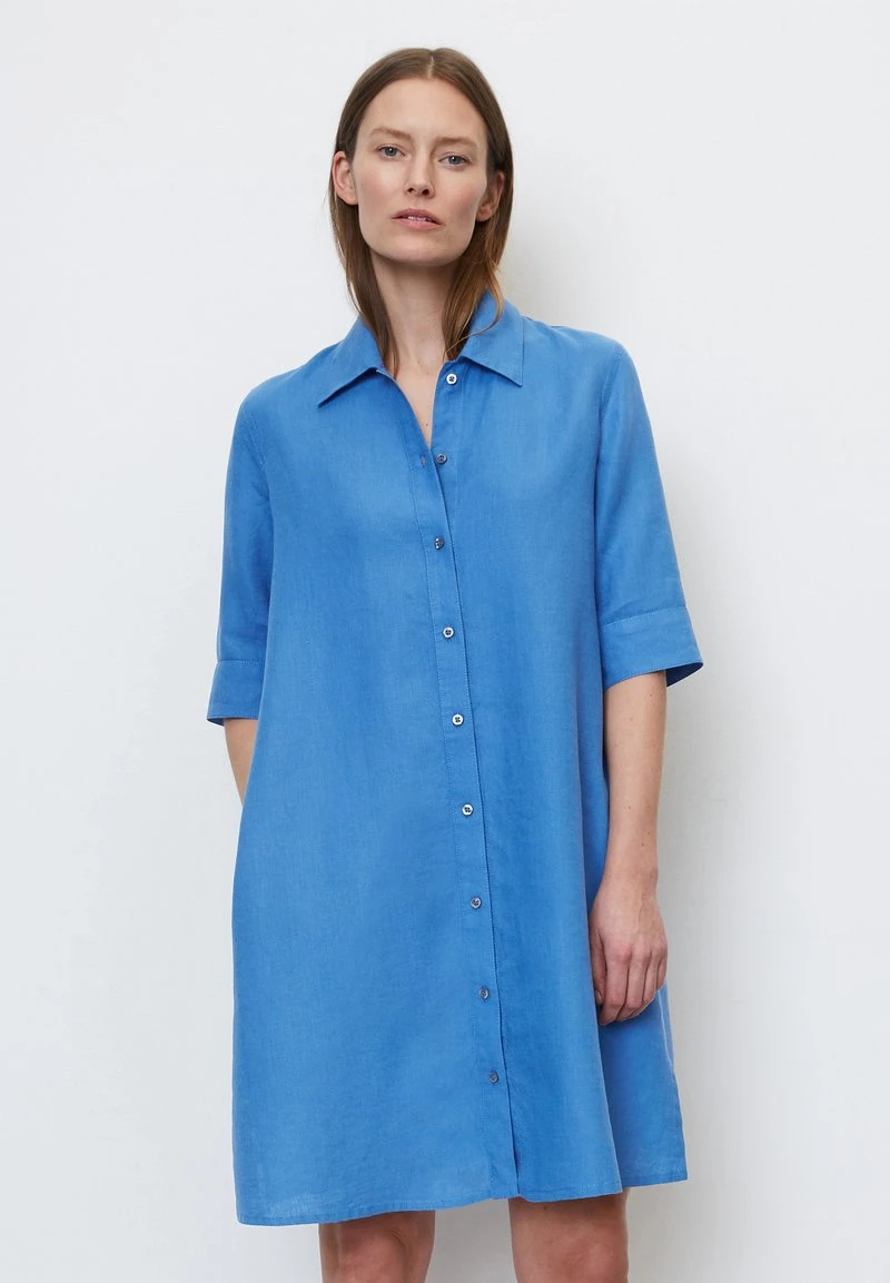 Marc O'Polo MIT HOHEN SAUM-SCHLITZEN - Blusenkleid - Summer Sky 3 Marc O'Polo MIT HOHEN SAUM-SCHLITZEN - Blusenkleid - Summer Sky