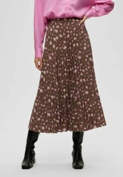 Selected Femme MIDIROCK FALTEN - A-Linien-Rock - Morel -Sommerkleidung Für Damen 5bc230e5507f4745b733cc6f27049431