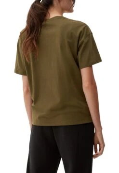 S.Oliver MIT SMILEY®-PRINT - T-Shirt Print - Olivgrün -Sommerkleidung Für Damen 5cc5016f5b3342eba71ef6fdc6fd520c