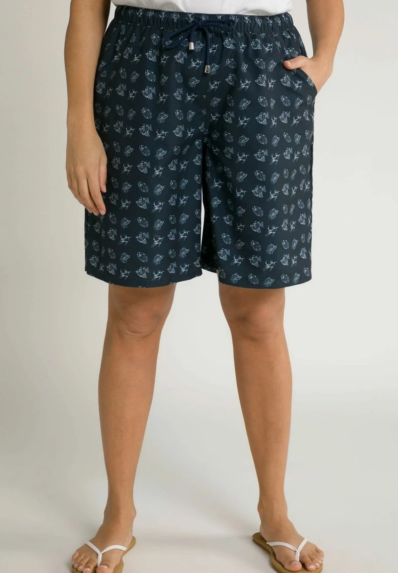 Ulla Popken MIKROFASER - Shorts - Marine 3 Ulla Popken MIKROFASER - Shorts - Marine