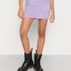 Vila VICHEKINA SHORT SKIRT - Minirock - Kentucky Bluechecks