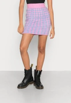 Vila VICHEKINA SHORT SKIRT - Minirock - Kentucky Bluechecks