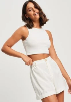 Calli CHARLIE - Shorts - White 12 Calli CHARLIE - Shorts - White -Sommerkleidung Für Damen 64b35c4e89e54e78bd84b8ded6e0e728