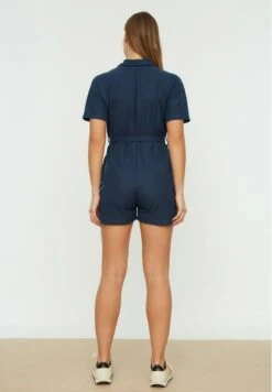 Trendyol Jumpsuit - Navy Blue 11 Trendyol Jumpsuit - Navy Blue -Sommerkleidung Für Damen 6616d423043f4cd79b8e060d943efb69