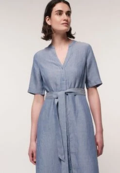 Blusenkleid - Blue Melange 11 Blusenkleid - Blue Melange -Sommerkleidung Für Damen 67e760cbd0354268aae91eea01072fe8