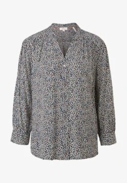 S.Oliver MIT ALLOVER-PRINT - Bluse - Navy Aop -Sommerkleidung Für Damen 6bc3867c60404bc0a7b359a29e0465d6
