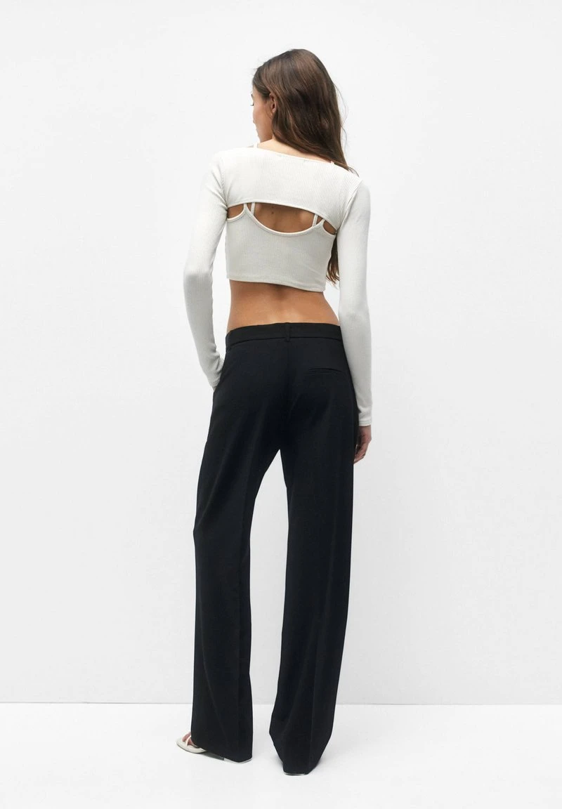 PULL & BEAR CROP WITH ARM WARMERS - Langarmshirt - Sand 5 PULL & BEAR CROP WITH ARM WARMERS - Langarmshirt - Sand – Bild 3