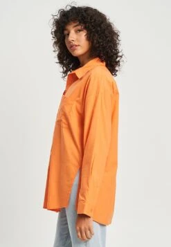 Calli Hemdbluse - Orange 11 Calli Hemdbluse - Orange -Sommerkleidung Für Damen 6cec6e6d96ef4c48ba85a4a662ee09c5