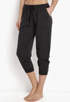 CAPRI WITH CUFF - Shorts - Black