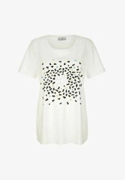 T-Shirt Print - Weiß -Sommerkleidung Für Damen 71fd4512c26c423e9ddba176b5ad1bf5