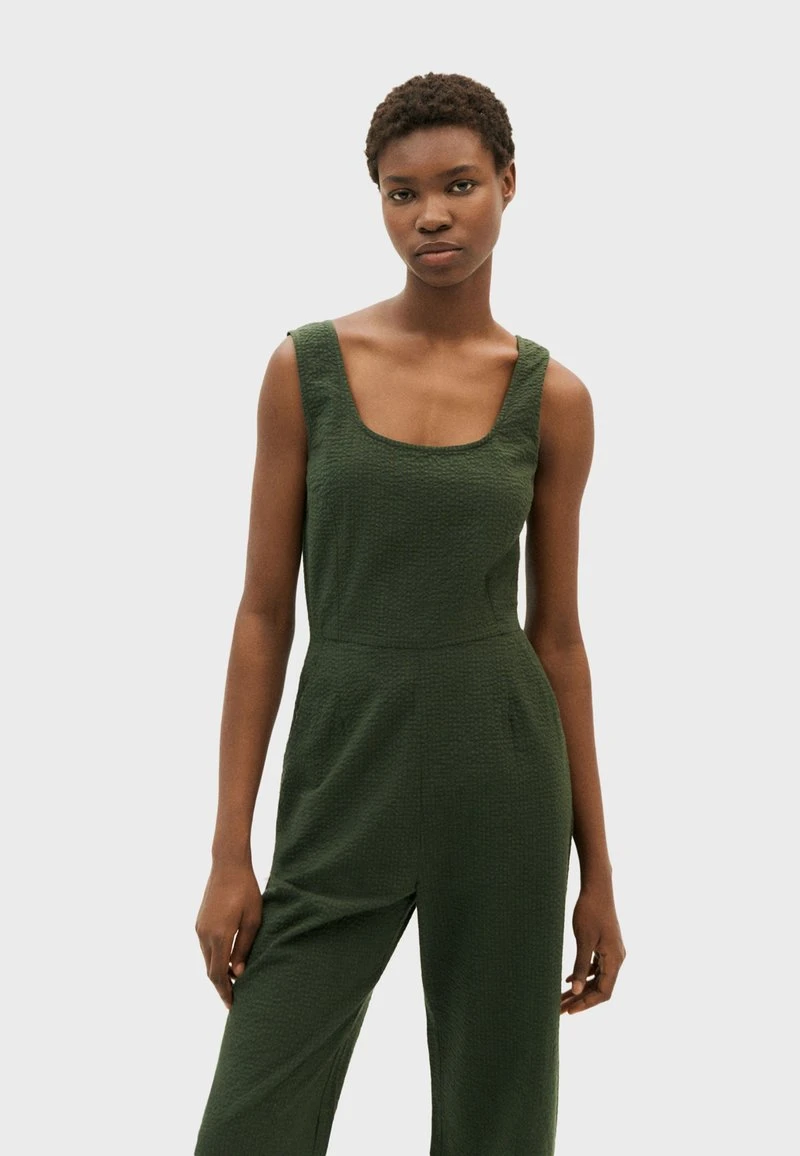 Thinking Mu RAFFLESIA - Jumpsuit - Dark Green 3 Thinking Mu RAFFLESIA - Jumpsuit - Dark Green