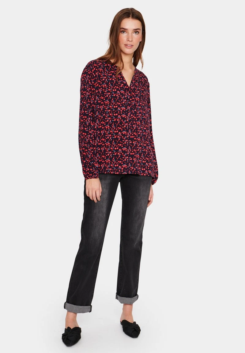 Saint Tropez EDASZ - Bluse - Night Sky Naive Flower 4 Saint Tropez EDASZ - Bluse - Night Sky Naive Flower – Bild 2