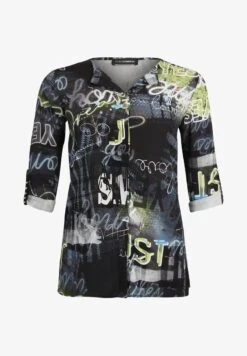 MIT ALLOVER PRINT - Bluse - Blau