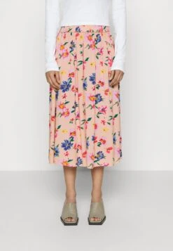 Pieces Petite PCNYA MIDI SKIRT - A-Linien-Rock - Misty Rose/big Flower -Sommerkleidung Für Damen 72ffe9b8dcda42f8a9601a878819537d 1