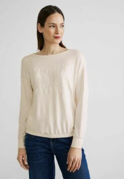 STREET ONE MIT STEINCHENWORDING - Langarmshirt - Weiß -Sommerkleidung Für Damen 73a0bee1ff05453c8115d8b49306cc2c 1