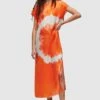 AllSaints ETTA MARIANA - Freizeitkleid - Orange -Sommerkleidung Für Damen 743b8b054ed745d988e21f6b7d35fde5