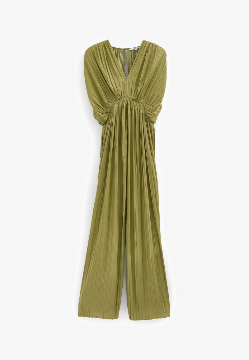 Next PLEATED SHORT SLEEVE STANDARD - Jumpsuit - Khaki Green 6 Next PLEATED SHORT SLEEVE STANDARD - Jumpsuit - Khaki Green – Bild 4