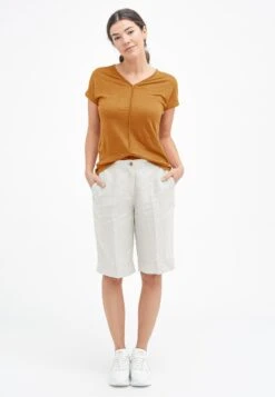 OCEANE - T-Shirt Basic - Amber 13 OCEANE - T-Shirt Basic - Amber -Sommerkleidung Für Damen 7635e86fb46f4d96b0d512ed01804f2d 1
