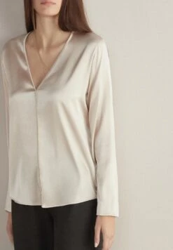 V-AUSSCHNITT - Bluse - Madreperla Light 9 V-AUSSCHNITT - Bluse - Madreperla Light -Sommerkleidung Für Damen 77287933cecf4087968bef8c5b1209cb