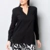 Bluse - Schwarz 2 Bluse - Schwarz -Sommerkleidung Für Damen 781f14144a2f446a8e91c6aa9f2da9cd