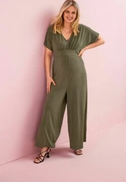 Next MATERNITY SLINKY - Jumpsuit - Khaki Green -Sommerkleidung Für Damen 78bb1bc8636148fbb9bf592dc276473f 1