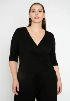 WRAP LOOK - Jumpsuit - Black -Sommerkleidung Für Damen 7a5f315e2f22405a9c658dcf84c05530