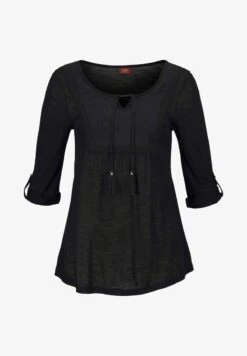 Buffalo Langarmshirt - Schwarz