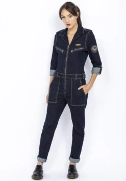 Schott Jumpsuit - Medium Blue