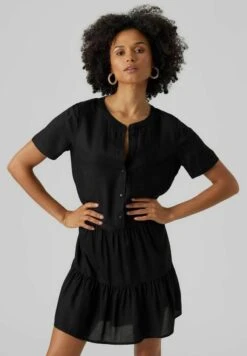 Vero Moda MINI - Blusenkleid - Black
