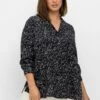 Sheego Hemdbluse - Schwarz Gemustert 2 Sheego Hemdbluse - Schwarz Gemustert -Sommerkleidung Für Damen 83463cc0bc0e403087cec4cffb27dc9c