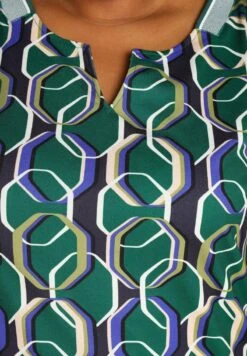 GÉOMÉTRIQUE - Freizeitkleid - Green -Sommerkleidung Für Damen 838a536a2b5e43fb92e2eef5444b253d