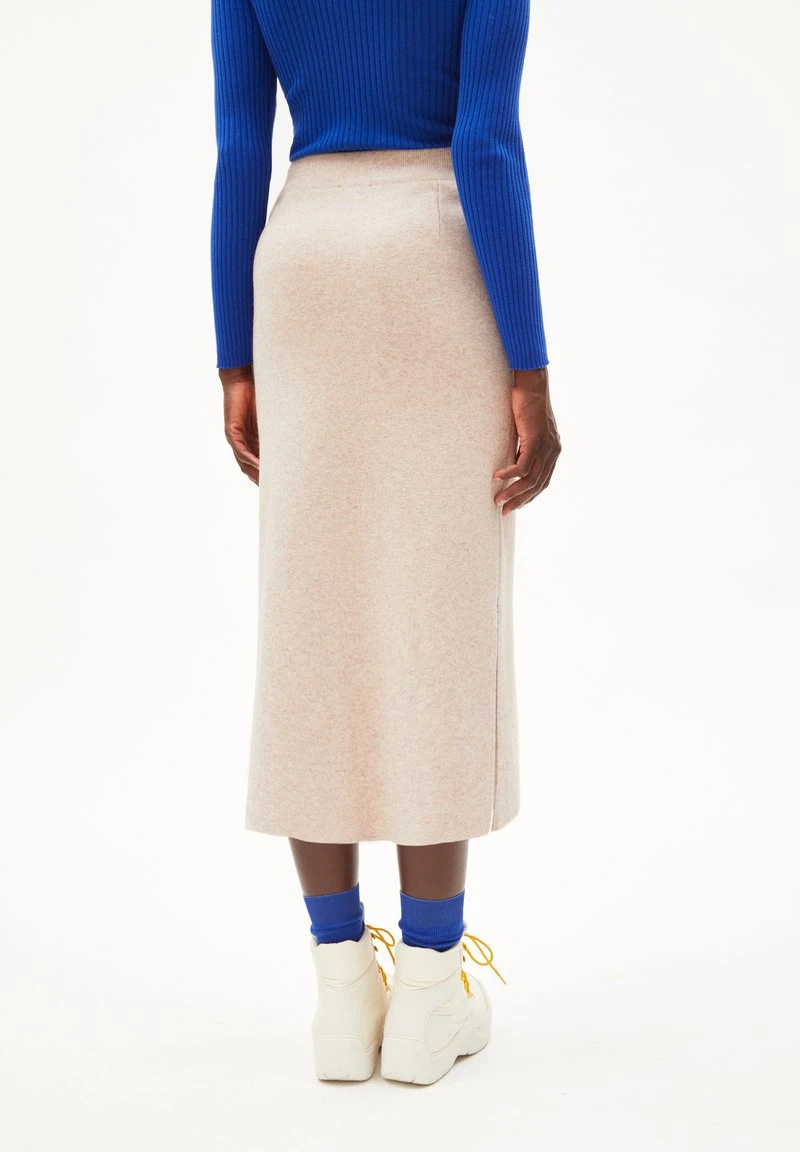 Armedangels SVADAA - A-Linien-Rock - Light Caramel Melange 5 Armedangels SVADAA - A-Linien-Rock - Light Caramel Melange – Bild 3