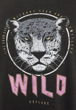 ONLY CARMAKOMA CARMIKO LEO LONG TEE - T-Shirt Print - Black -Sommerkleidung Für Damen 8691d96c97e843c5a4c412e9b442b888