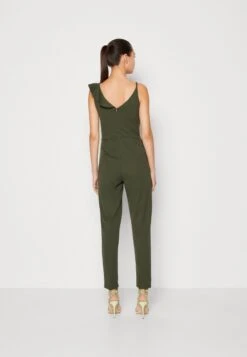 Wal G IMAANI FRILL SLEEVE - Jumpsuit - Khaki -Sommerkleidung Für Damen 87dd71958ddb4161936970e3e212e558